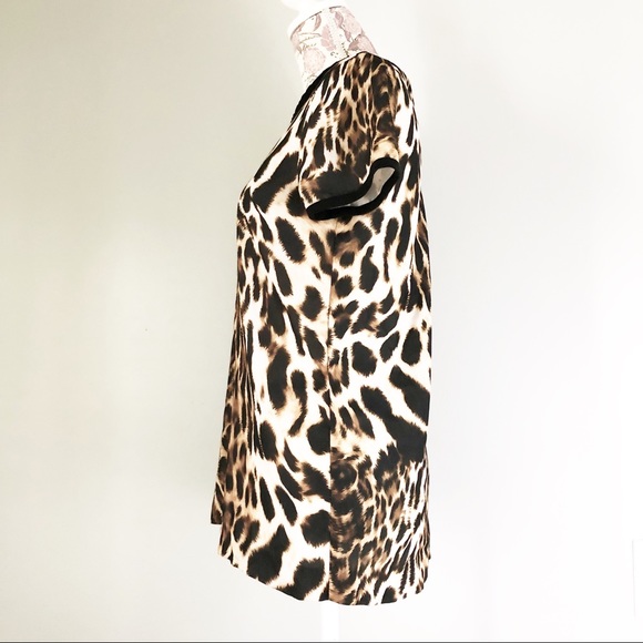 Mango Leopard Print Blouse - Picture 3 of 8